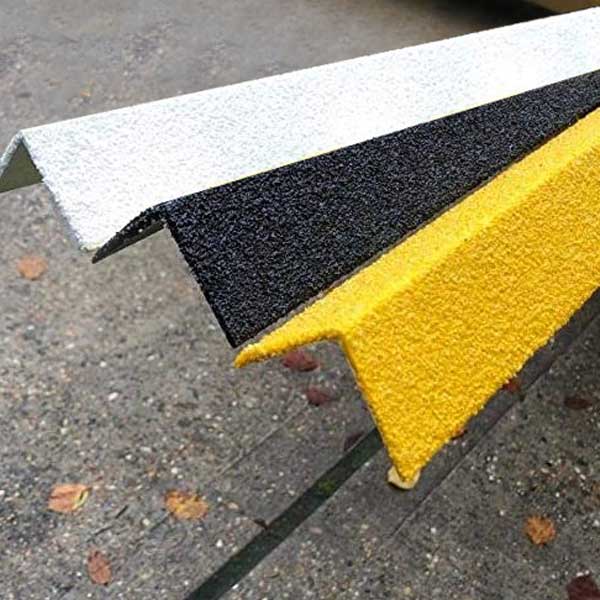 Heavy Duty 70mm x 55mm Stair Nosing Cover GRP Anti-Slip Solution