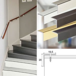 Non Slip Aluminium Stair Edge Nosing Trim