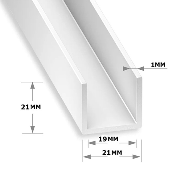 Plastic Square Tubes 1m Long PVC Box Section, Square PVC Pipe