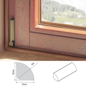 18mm Window Door Plastic uPVC Skirting Quadrant Trim