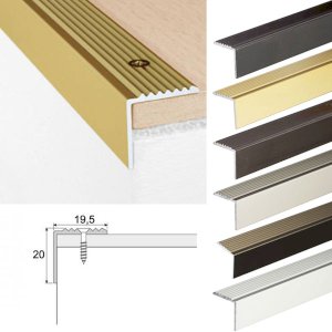  Aluminium Stair Edge Nosing Trim Ribbed Non Slip