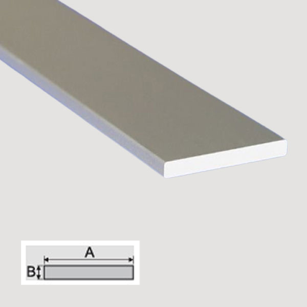 1m Aluminum Anodised Flat Profile Flat Shape Section Bar