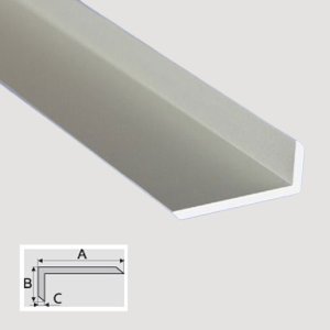 1m Aluminum Anodised Profile Bar Non-Equal Sided Chamfered Angle Bar