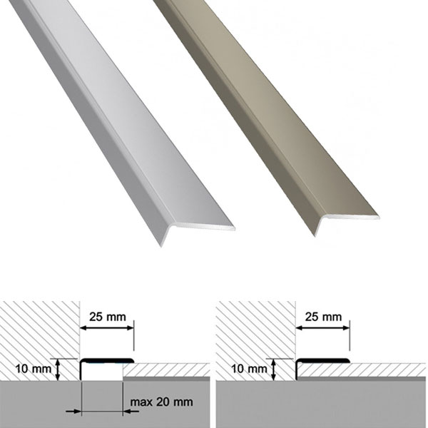 1m Laminate Floor Edge Profile Trims Threshold Door Stop Ends