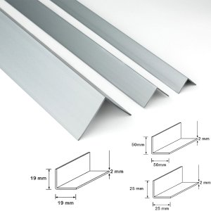 1m Silver Plastic PVC Corner 90 Degree Angle Trim