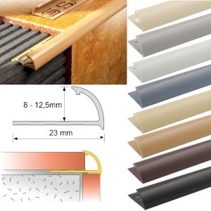 2.5m Long Round Edge PVC Tile Trims Quadrant Tile