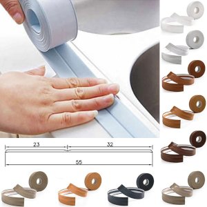 25m Long PVC Flexible Skirting Board Strip Self Adhesive For Floor Wall Joint