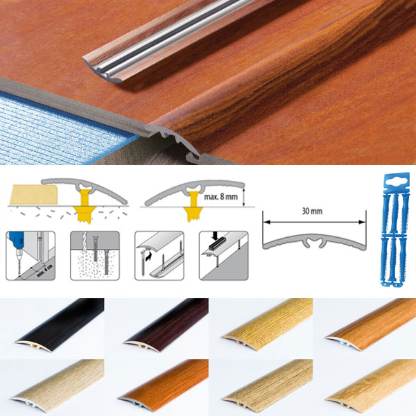 30mm Self-adhesive Wood Effect Door Edging Floor Trim Threshold