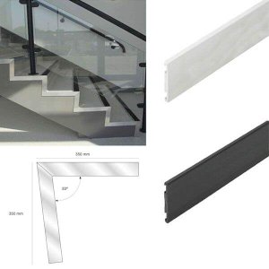 350mm L Rakeback Stair Edge Landing Trim Pre-Formed