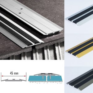 45mm Flat Carpet Door Aluminium Threshold Floor Edging Bar Trim Strip