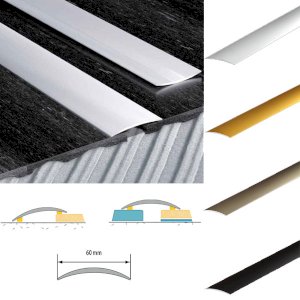 60mm Aluminium Anodised Door Edging Floor Trim Threshold Self Adhesive