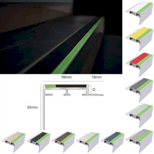 Aluminator Slimline Tile In Stair Nosing For 10mm Flooring