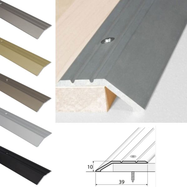 40mm Wide Aluminium Door Floor Trim Carpet Thresholds Ramp