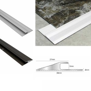 Click Vinyl Flooring Edge Profile Reducer Trim Threshold Door Bar Lvt for 5mm Flooring