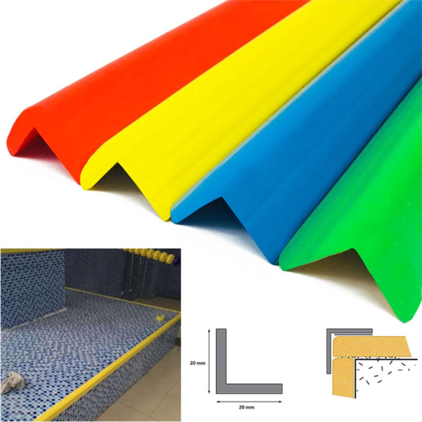 1m and 2.5m long Plastic PVC Corner 90 Degree Trim Wall Edge Protector