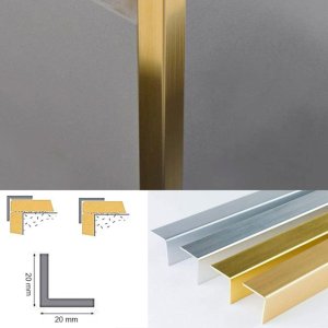 1m and 2.5m long Plastic PVC Corner Trim Wall Edge Protector