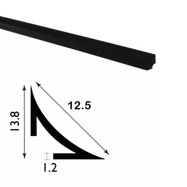 PVC 1m Long Durable Moulding Plastic Scotia Trim For All Flooring