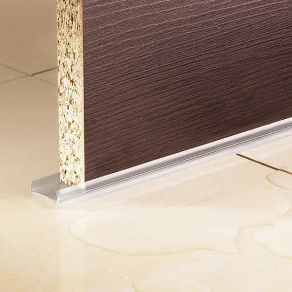 PVC 1 Metre Plinth Sealing Strip MDF Kickboard Panel Protecting the Bottom of Furniture