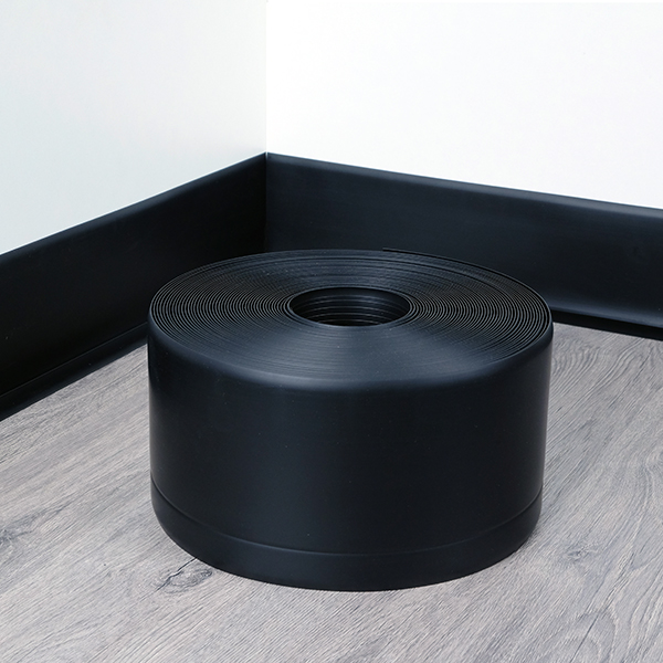 10m Long PVC Flexible Skirting Board Roll for Floors & Walls