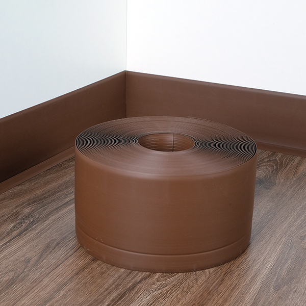 10m Long PVC Flexible Skirting Board Roll for Floors & Walls