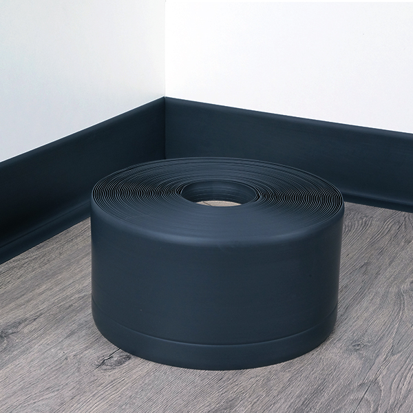 10m Long PVC Flexible Skirting Board Roll for Floors & Walls