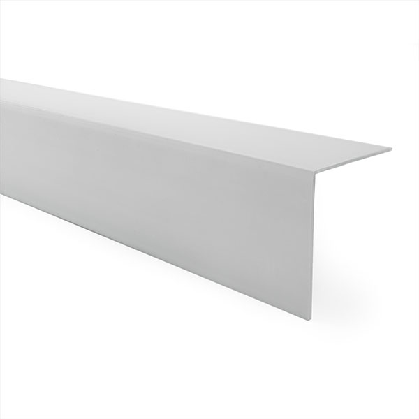 PVC Plastic 90 Degree Angle Edge Corner Protective Profile Wall Trim - 1m Long