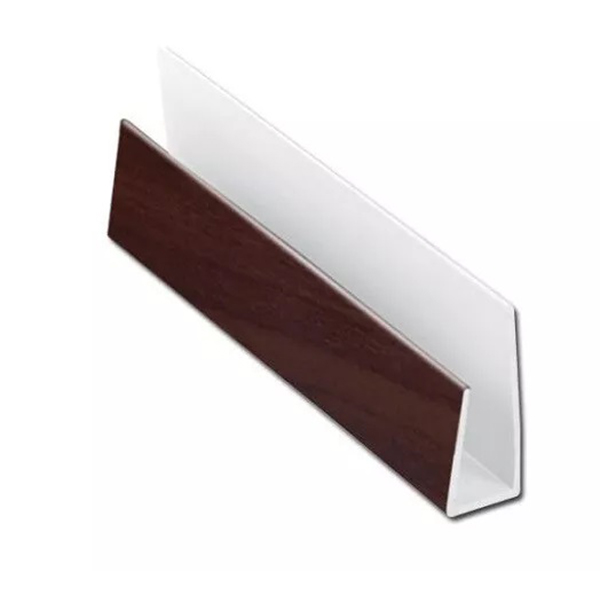 PVC Soffit Edge Board Cladding Starter End Cap J Trim - 2m Long 