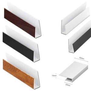 PVC Soffit Edge Board Cladding Starter End Cap J Trim - 2m Long 