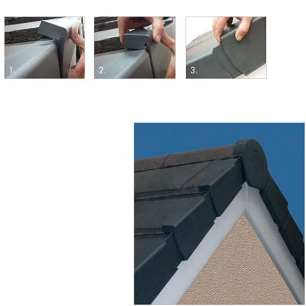 PVC Round Dry Verge Roof Kit