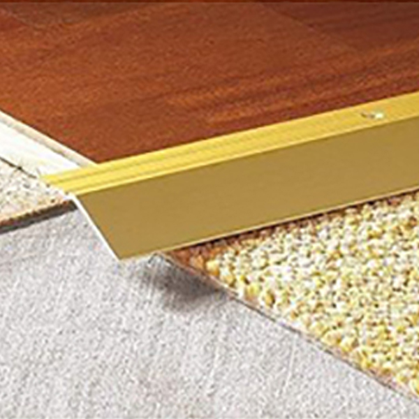 Self Adhesive Aluminium Door Trim For Laminate Floors at Different Levels 