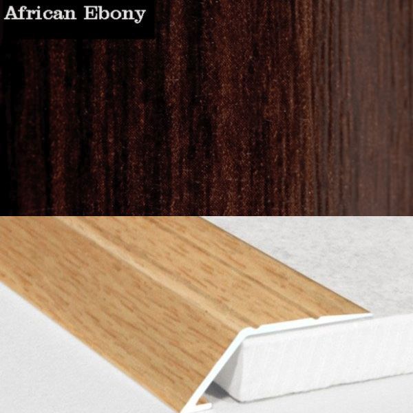 31mm Wide Aluminium Wood Effect door Threshold Ramp Self Adhesive