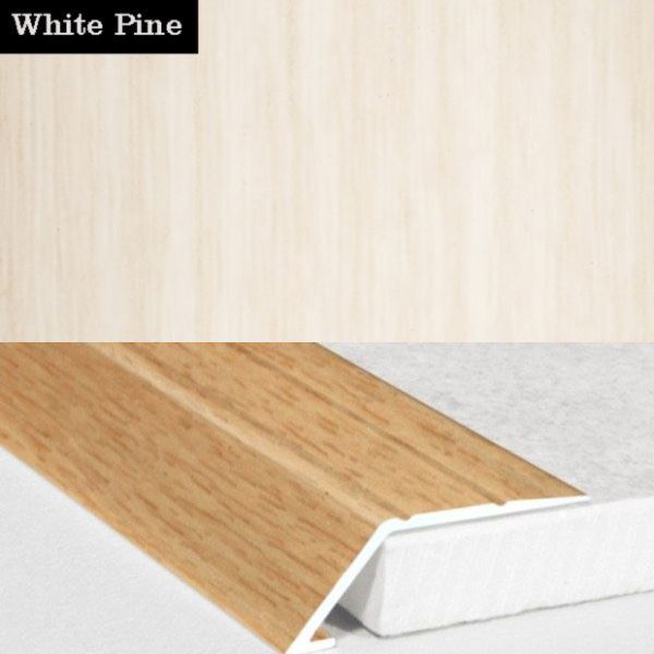 31mm Wide Aluminium Wood Effect door Threshold Ramp Self Adhesive