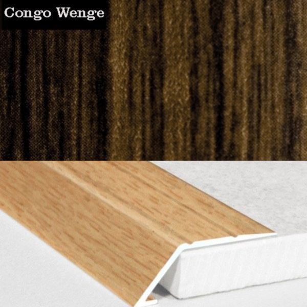 31mm Wide Aluminium Wood Effect door Threshold Ramp Self Adhesive