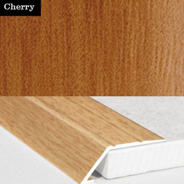 31mm Wide Aluminium Wood Effect door Threshold Ramp Self Adhesive