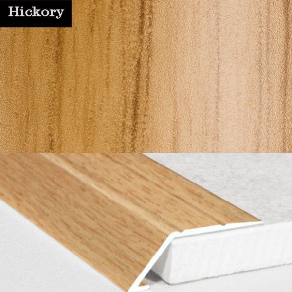 31mm Wide Aluminium Wood Effect door Threshold Ramp Self Adhesive