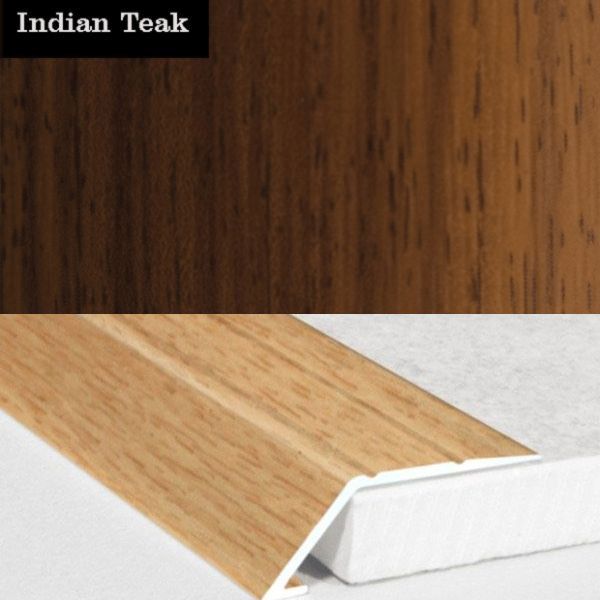 31mm Wide Aluminium Wood Effect door Threshold Ramp Self Adhesive