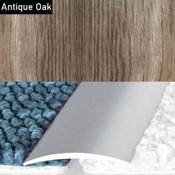 Self Adhesive Flat Aluminium Wood Effect Door Thresholds