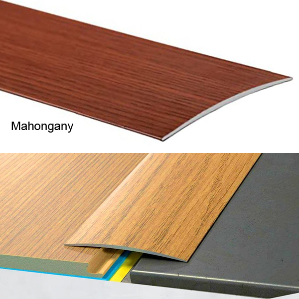 Self-Adhesive Wood Effect Transition Strip Carpet Cover 80mm Wide Door Floor Threshold