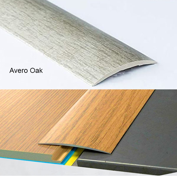 Self-Adhesive Wood Effect Transition Strip Carpet Cover 80mm Wide Door Floor Threshold