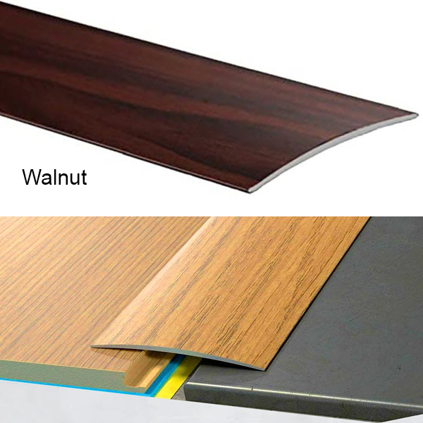 Self-Adhesive Wood Effect Transition Strip Carpet Cover 80mm Wide Door Floor Threshold