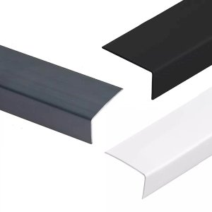 Unequal Angle Plastic Trim PVC Cover Strip Rigid Corner Angle Edging 1 Metre