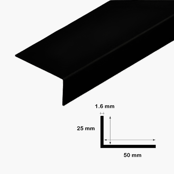 Unequal 90 Degree Plastic  2.5m Long PVC Corner Angle Trim