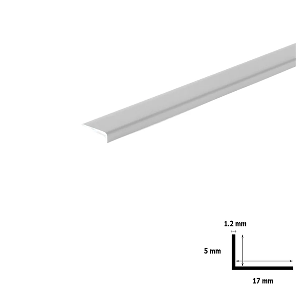 Unequal PVC Plastic Corner 90 Degree Angle Trim - 2.5m Long