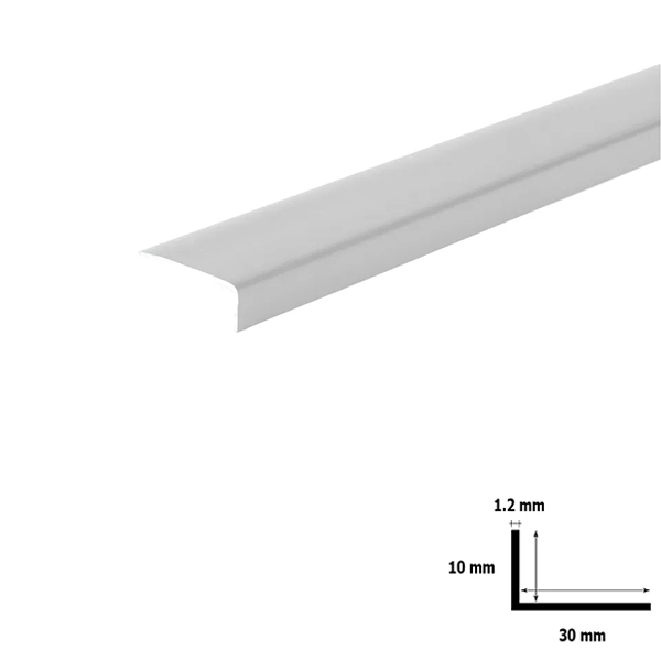 Unequal PVC Plastic Corner 90 Degree Angle Trim - 2.5m Long