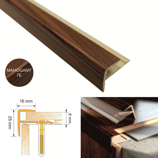 UPVC Push In Stair Nosing for Stair Edges